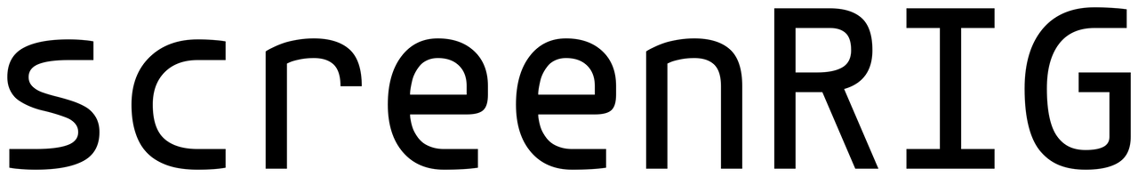 screenRIG wordmark in black