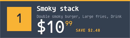 Combo meals