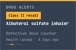 Drug alerts