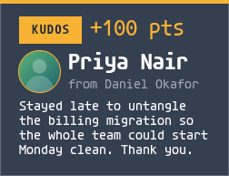 Kudos