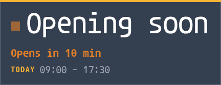 Opening hours