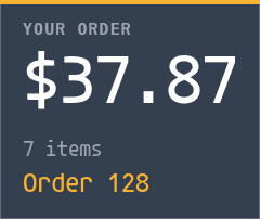 Order confirmation