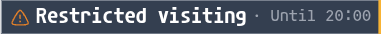 Visiting status