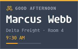 Welcome board
